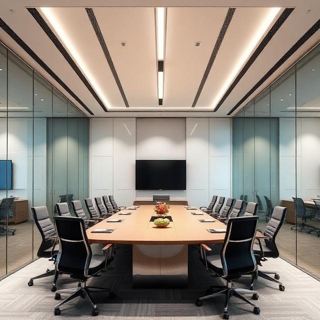 boardroom glass partition installation Kenya - Interiors by Violet